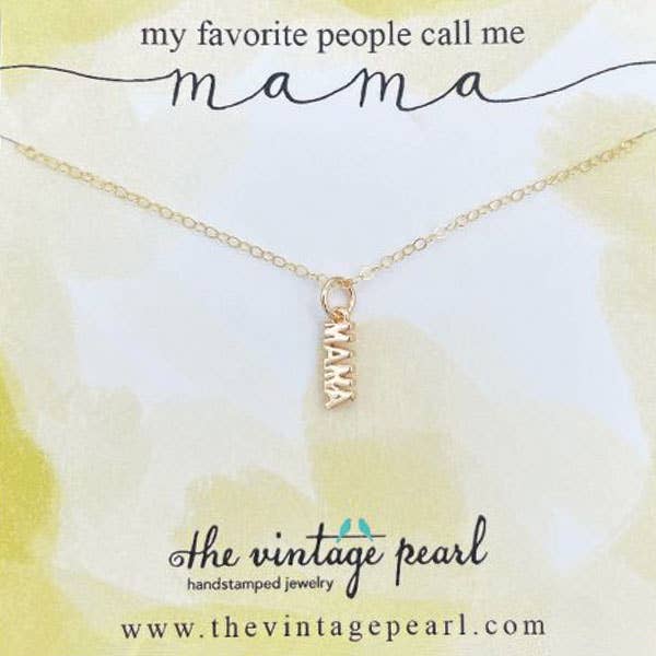 My Favorite People Call Me MAMA Necklace (gold)