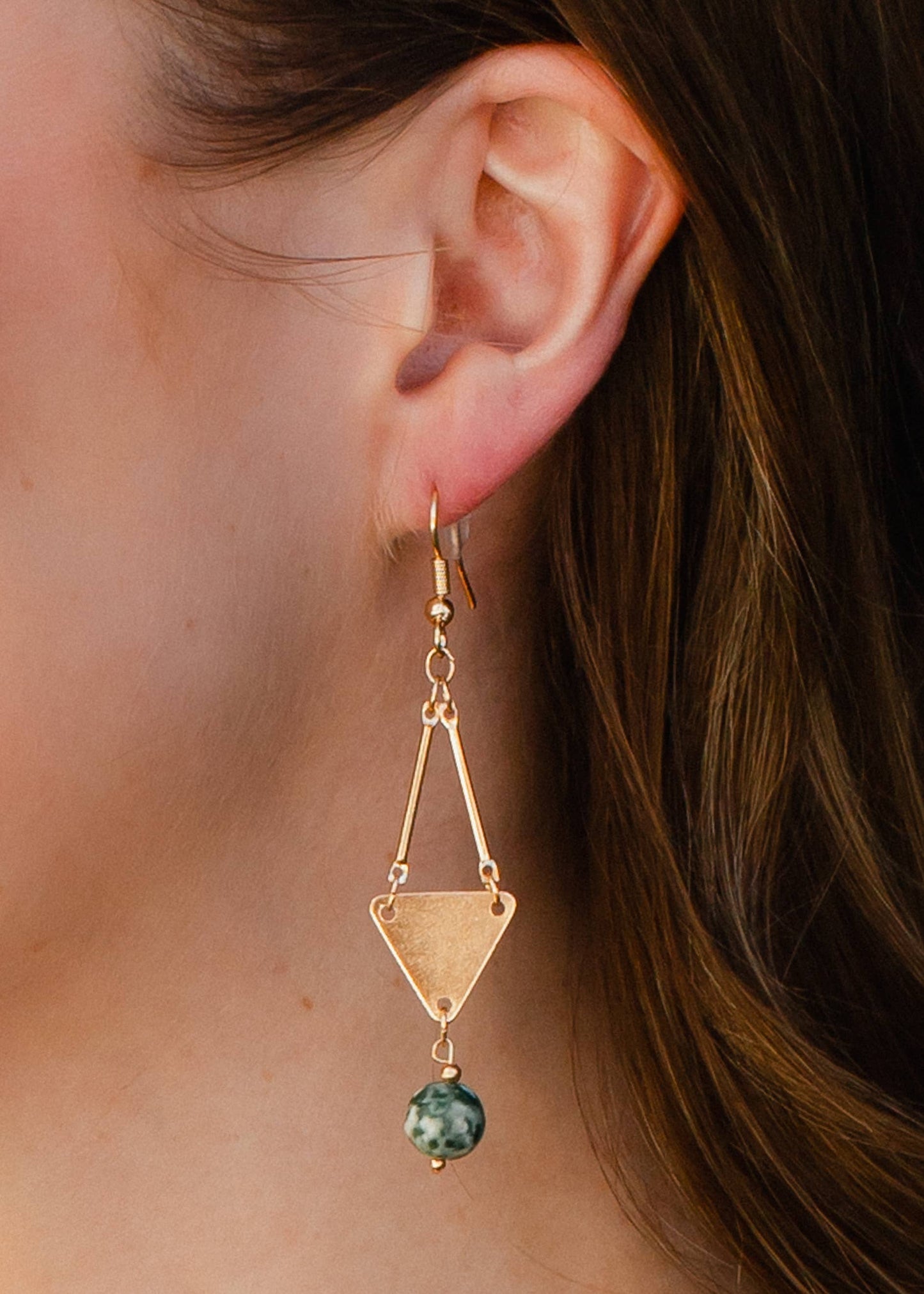 Gold Statement Dangle Earrings