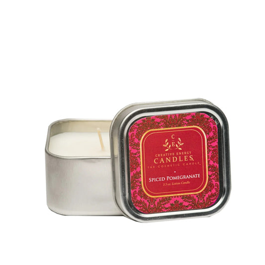 Spiced Pomegranate 2-in-1 Soy Lotion Candle Travel Tin