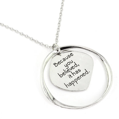 Good Works Believe in Miracles Necklace