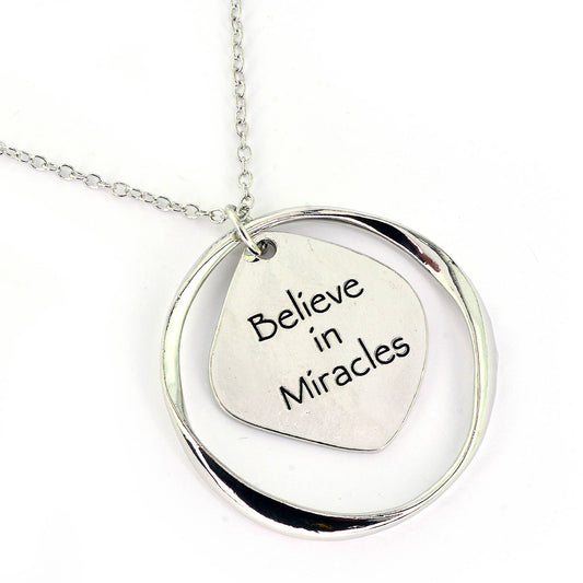 Good Works Believe in Miracles Necklace