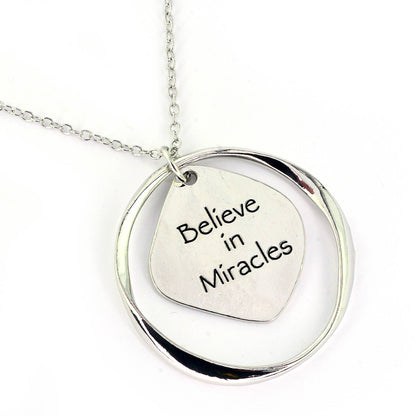 Good Works Believe in Miracles Necklace