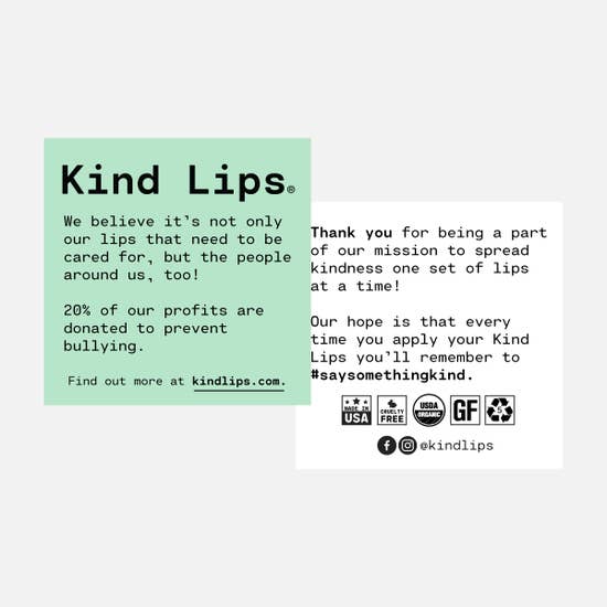Kind Lips Organic Lip Balm - Sweet Mint