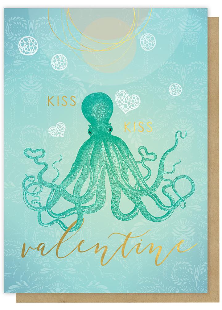 Greeting Card - Kiss Kiss Valentine