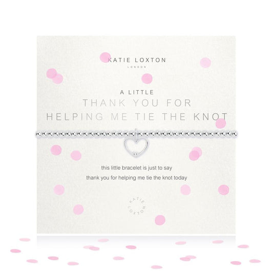 Katie Loxton A Little Bracelets - Thank You For Helping Me Tie The Knot