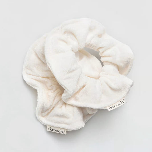 Microfiber Towel scrunchies - Ivory